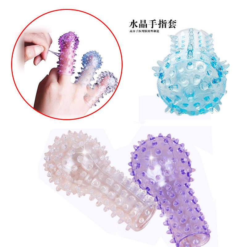 Sex Finger Sleeve Vibrator Clitoral Stimulator Flirting Vagina Dildo