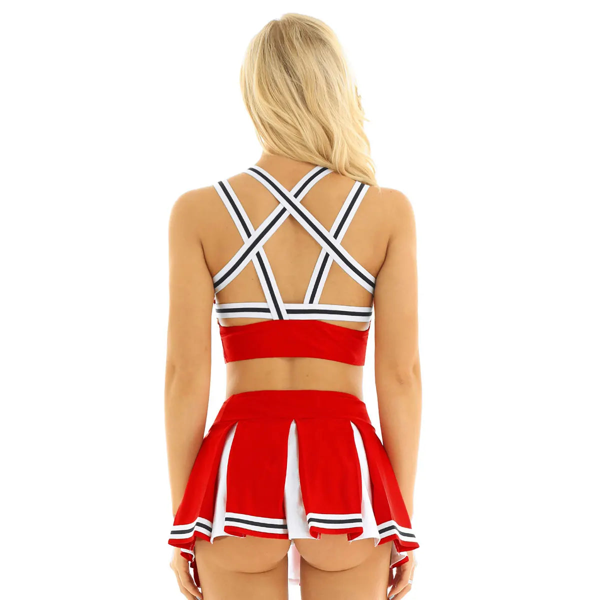 Women Femme Girls Japanese Schoolgirl Cosplay Uniform Adult Charming Cheerleader Sexy Costumes Set Halloween Roleplay Outfits