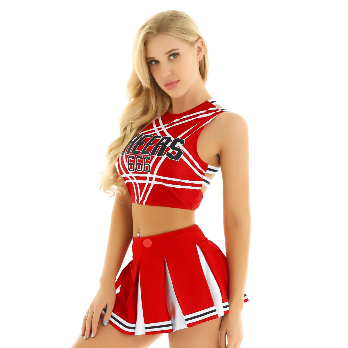 Women Femme Girls Japanese Schoolgirl Cosplay Uniform Adult Charming Cheerleader Sexy Costumes Set Halloween Roleplay Outfits