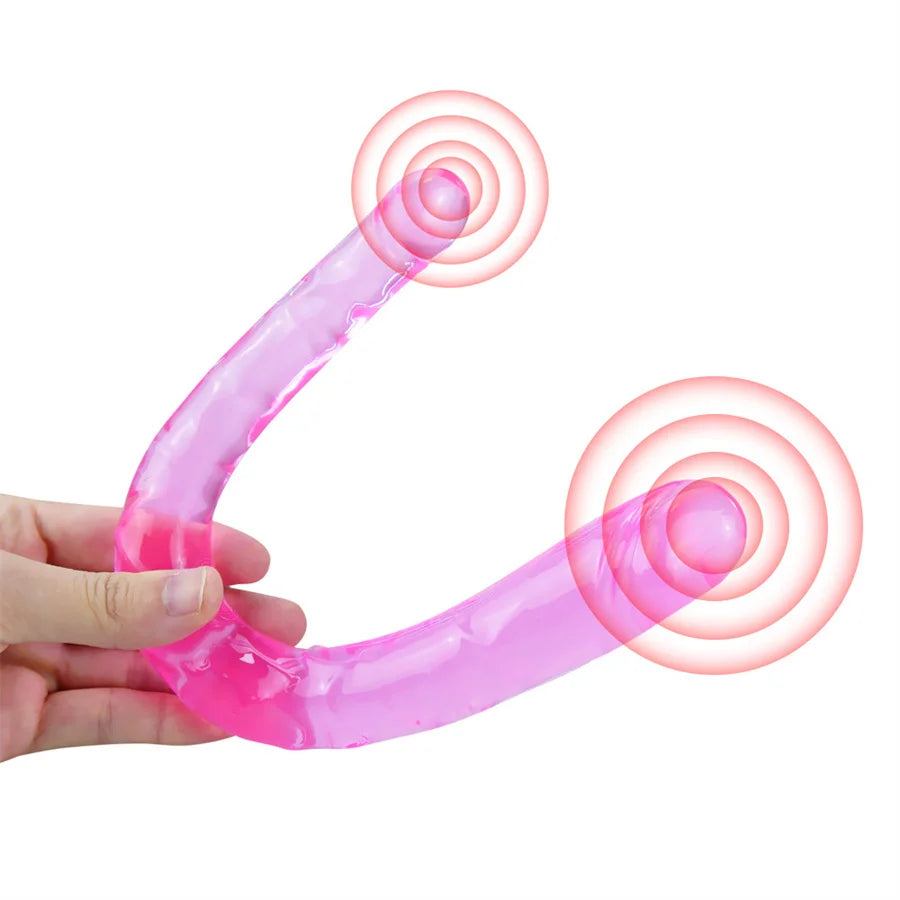 Double Dildo Realistic Flexible - Happysex