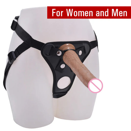 Wearable Dildo Pants for Men and Women Realistic Penis Gay Lesbian Masturbation Toys Vagina Anal Plug Erotic Underwear Belt 18+