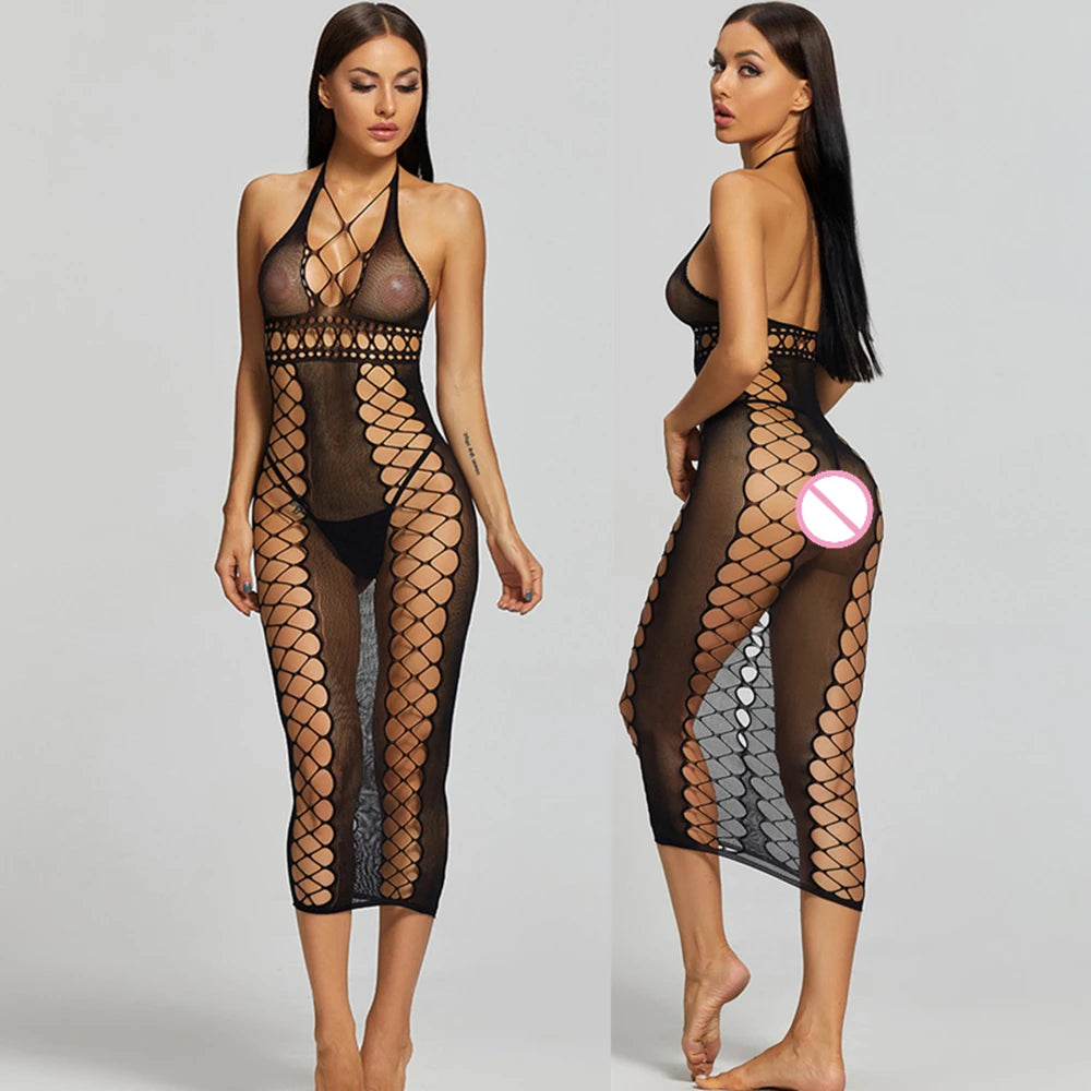 Women's Backless Bandage Bodycon Dress Ladies Summer Mesh Sexy Evening Party Clubwear Slim Short Mini Dress платье женское