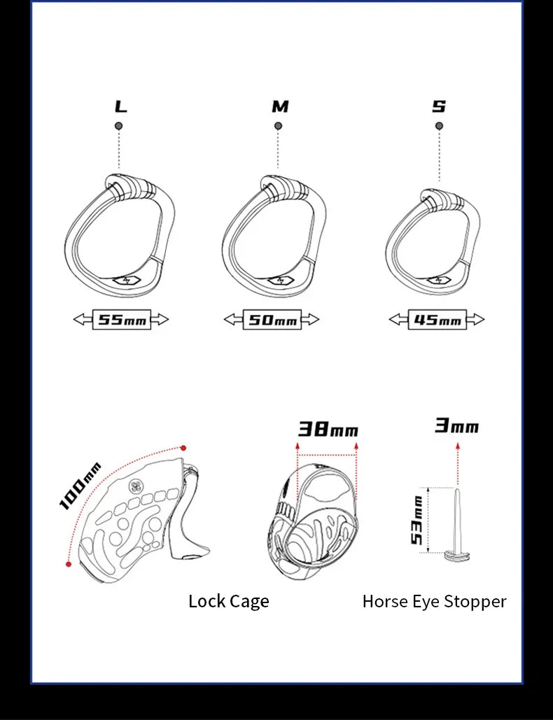 New Style 2.0 Chastity Cage Men Urethral Blockage Remote Control - Happysex