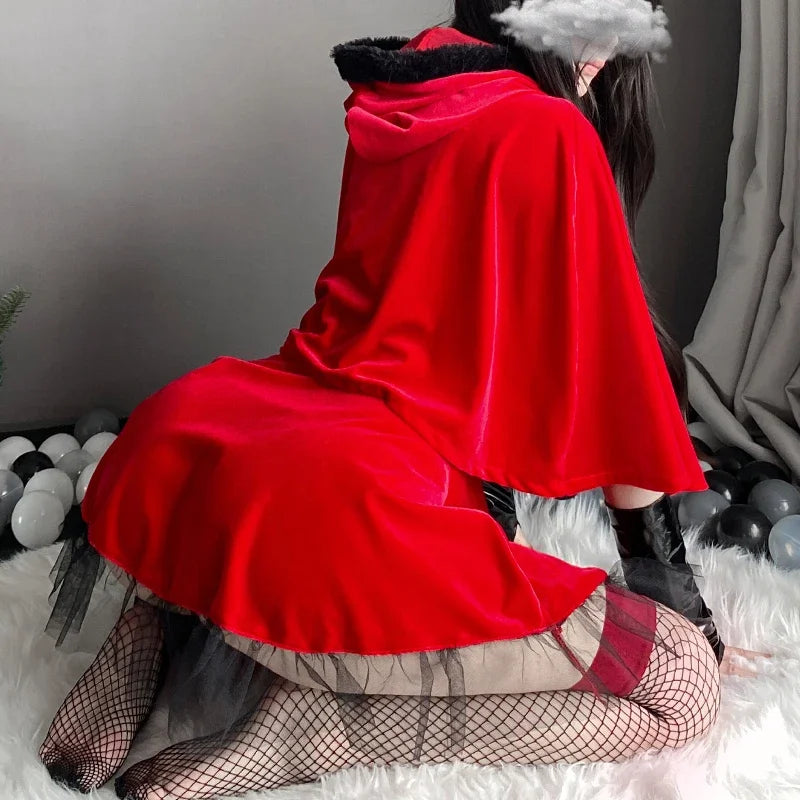 Christmas Dress Female Little Devil Cosplay  Sexy Seductive  - Happysex