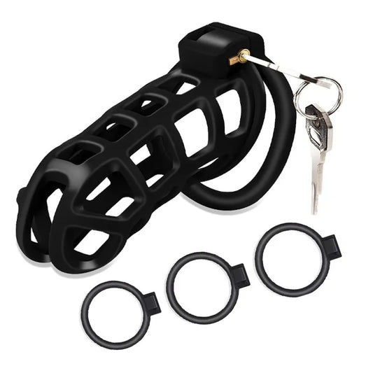 Male Chastity Cage with Lock Key Virginity - Happysex