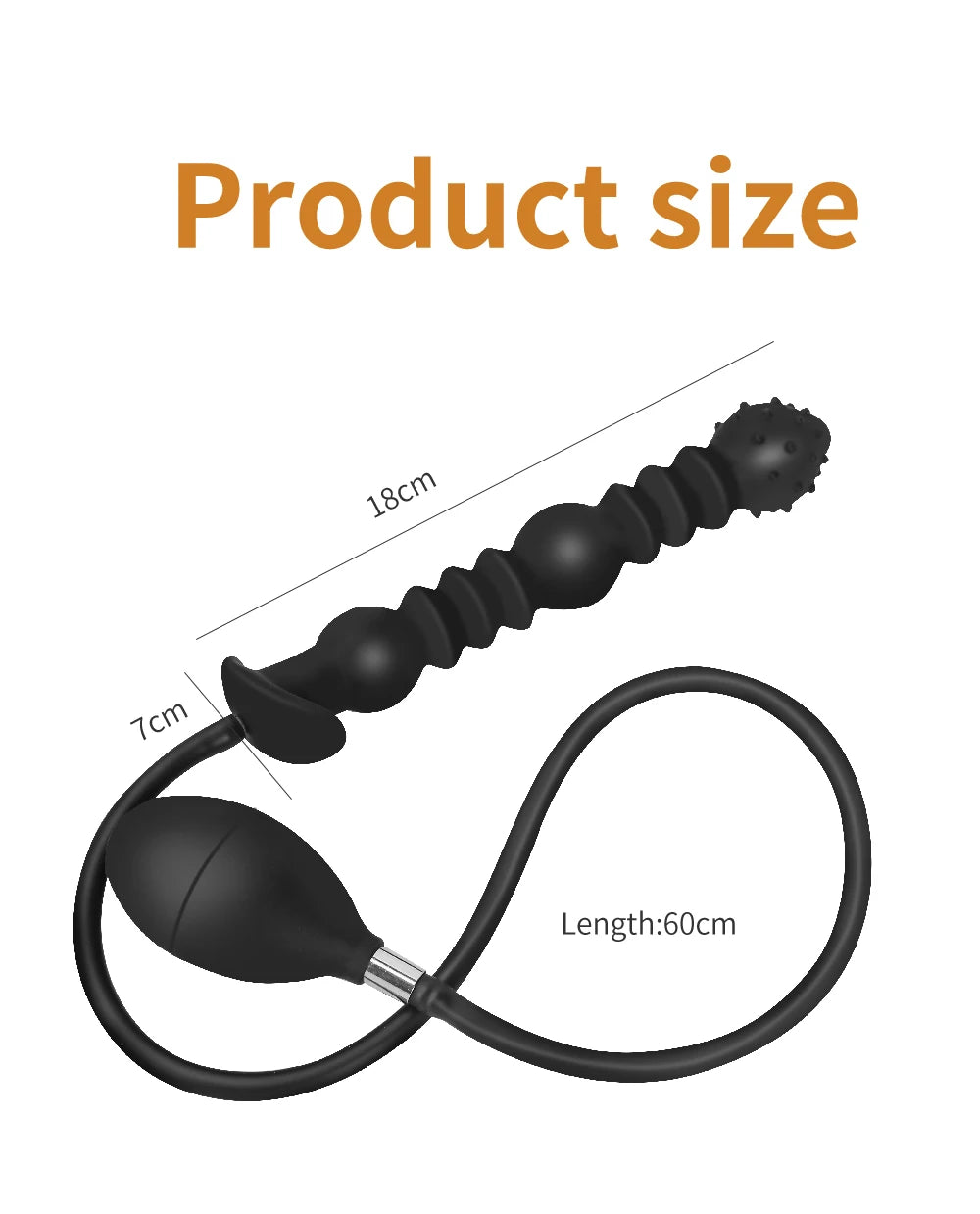 Super Long Inflatable Anal Plug Expandable 20-50cm Big Butt Plug G Spot Prostate Massager Anus Dilator Anal Dildo Pump Bdsm Toys