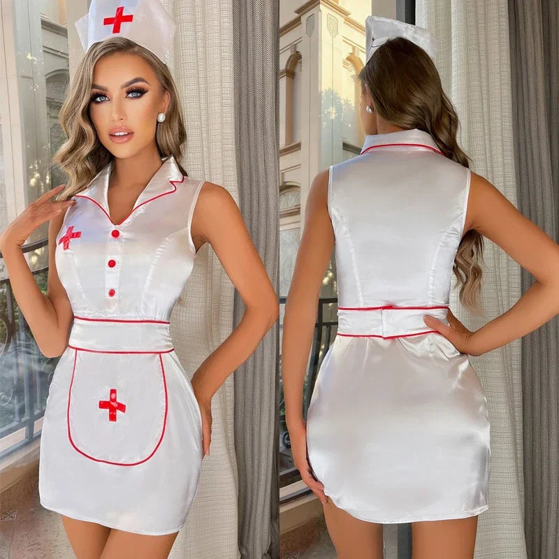 Sexy Sleeveless Nurse Lingerie - Happysex