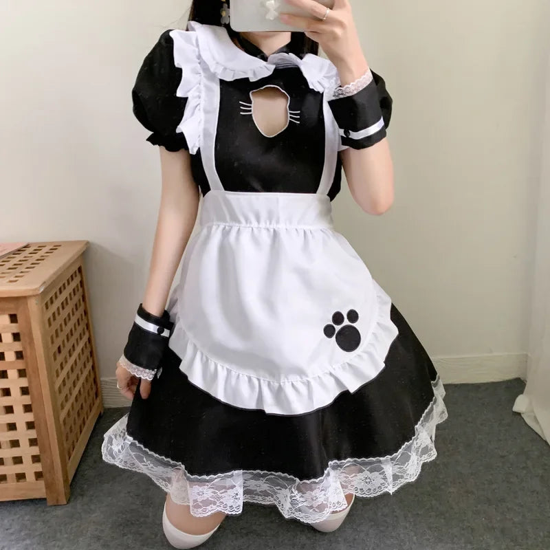 Sexy Black Cat Lolita Dress Anime Cosplay Plus Size XXXL XXXXL - Happysex