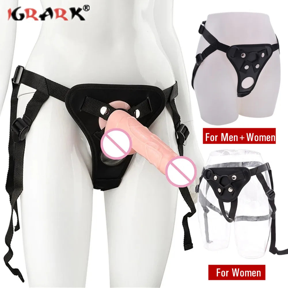 Wearable Dildo Pants for Men and Women Realistic Penis Gay Lesbian Masturbation Toys Vagina Anal Plug Erotic Underwear Belt 18+