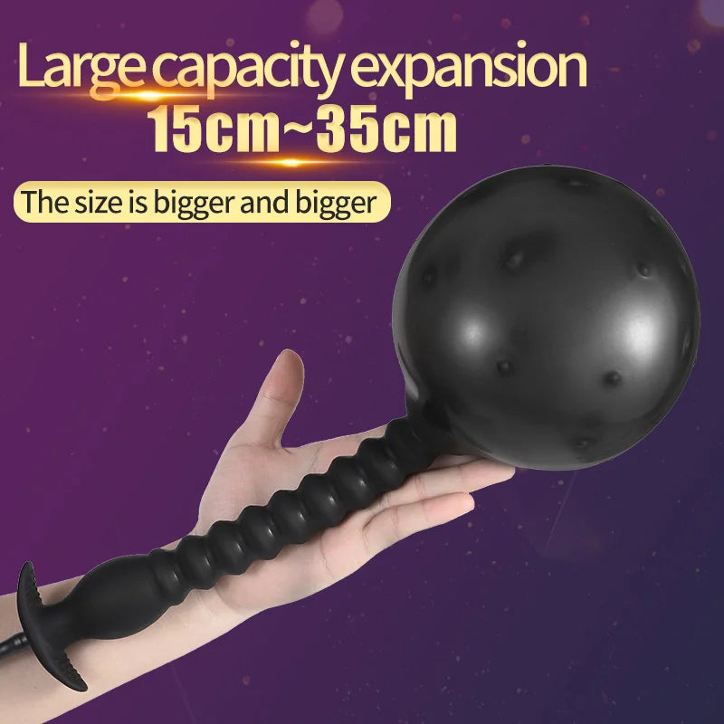 Super Long Inflatable Anal Plug Expandable 20-50cm Big Butt Plug G Spot Prostate Massager Anus Dilator Anal Dildo Pump Bdsm Toys