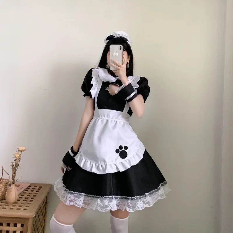 Sexy Black Cat Lolita Dress Anime Cosplay Plus Size XXXL XXXXL - Happysex