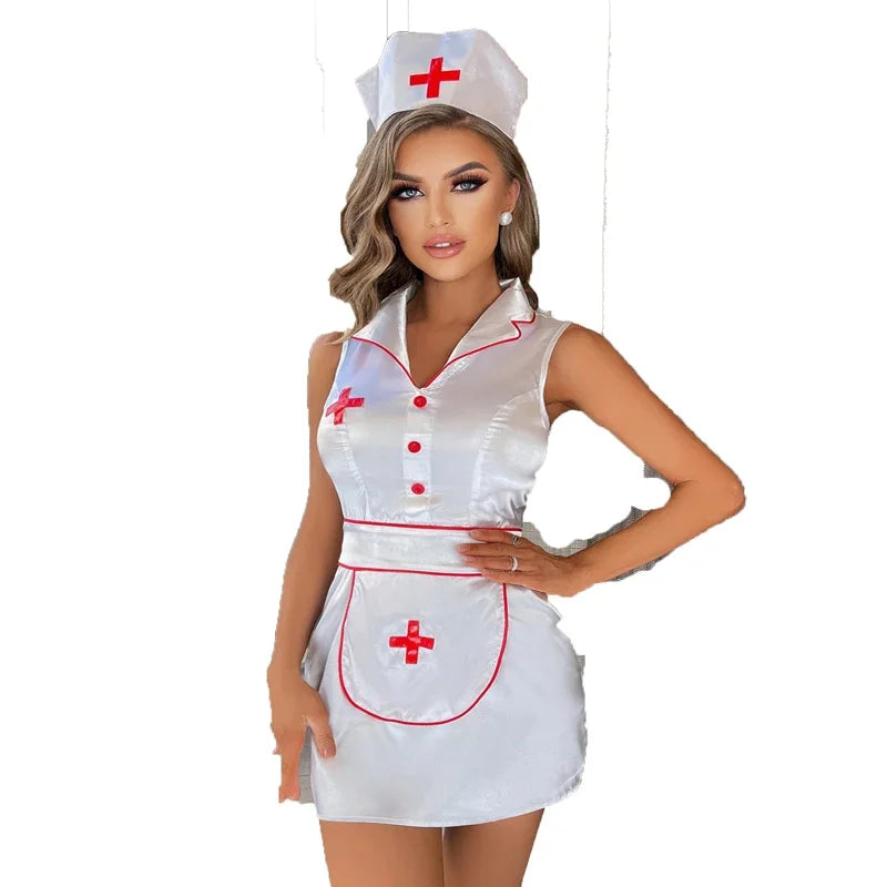 Sexy Sleeveless Nurse Lingerie - Happysex