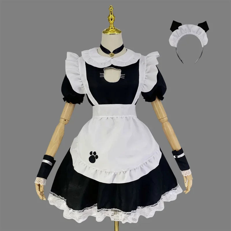 Sexy Black Cat Lolita Dress Anime Cosplay Plus Size XXXL XXXXL - Happysex