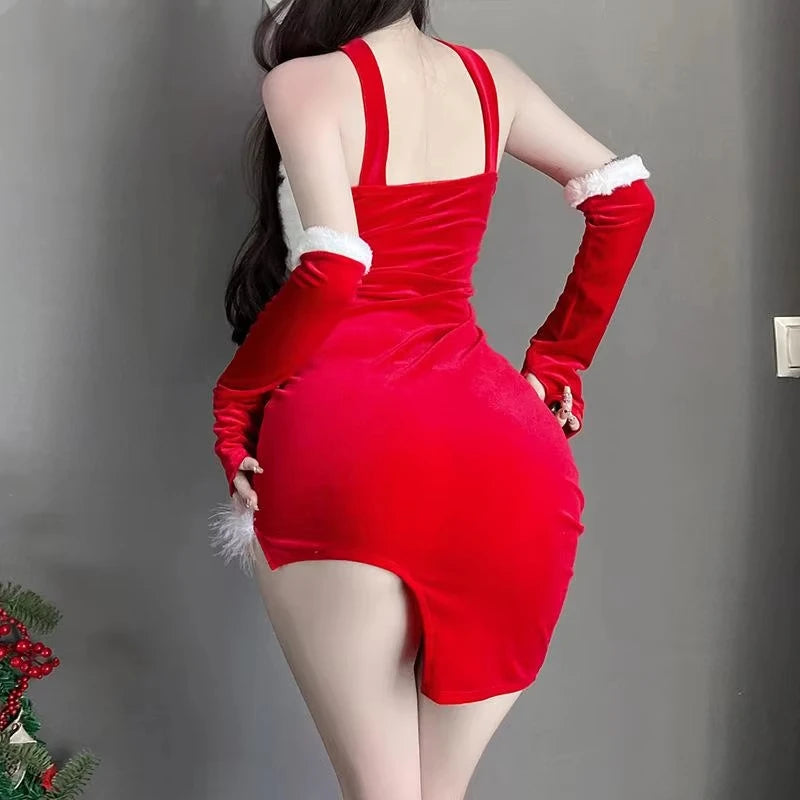 Cosplayer Christmas Dress Women Red sexy - Happysex