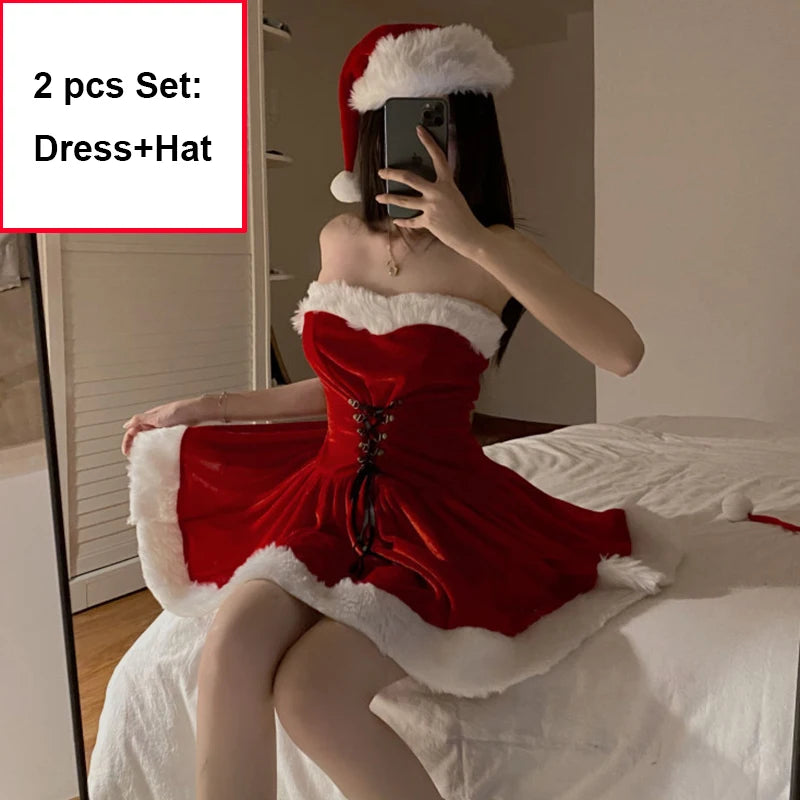 Costumes Christmas Red Sexy sra Noel Cosplay - Happysex