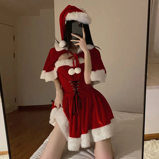 Costumes Christmas Red Sexy sra Noel Cosplay - Happysex