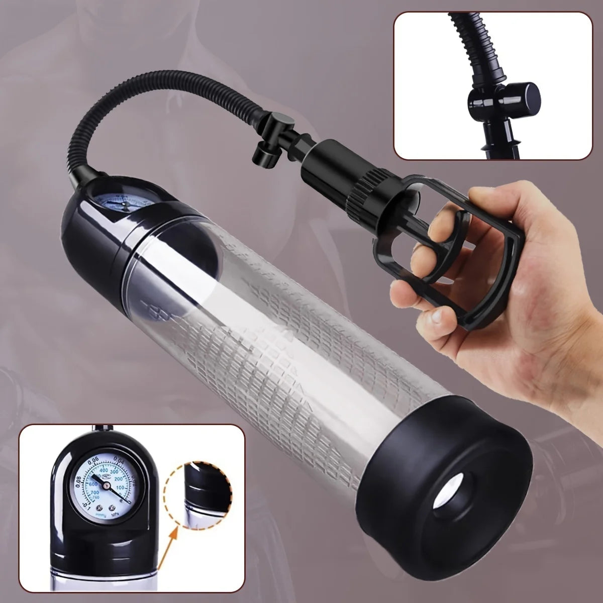 Manual Penis Pump Penis Enlarger Negative Pressure Vacuum - Happysex