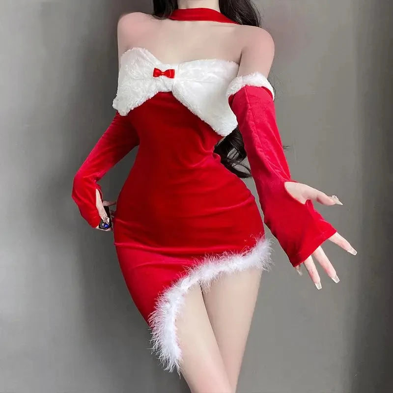 Cosplayer Christmas Dress Women Red sexy - Happysex