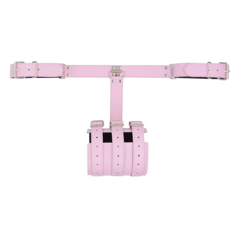 SM PU Leather Behind Back Hand Cuff Collar BDSM Bondage Restraints Slave Training Hand Binding SM Toys For Couple Games