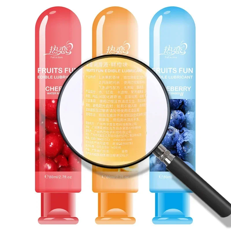 Edible Fruit Flavored Water-based Lubricant - Happysex