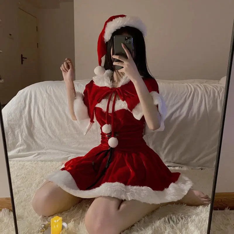 Costumes Christmas Red Sexy sra Noel Cosplay - Happysex