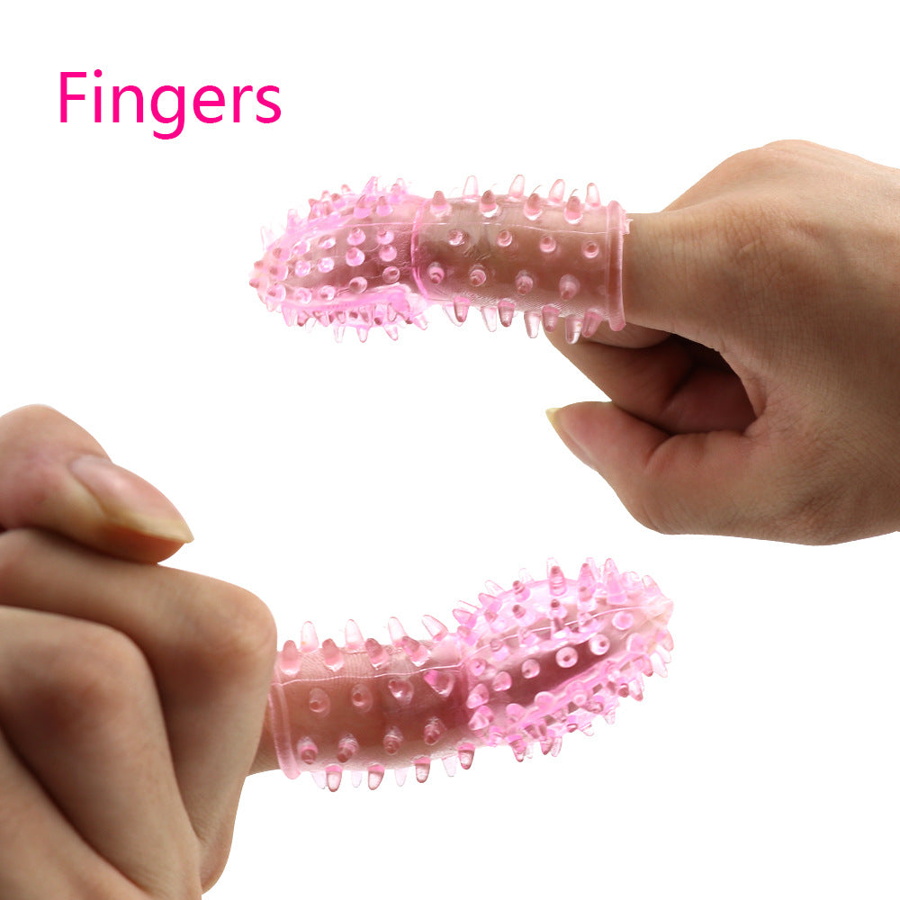 Sex Finger Sleeve Vibrator Clitoral Stimulator Flirting Vagina Dildo